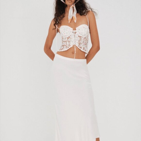 For Love & Lemons Kyra Corset Crop Top - Picture 7 of 8